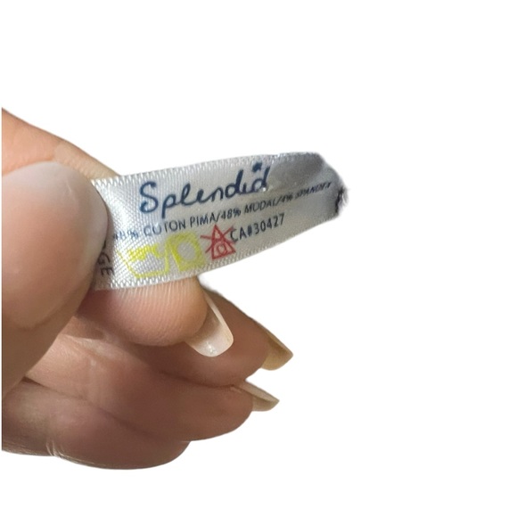 Splendid 100percent cotton waffle weave si style top animal print size Xlarge - Picture 6 of 7